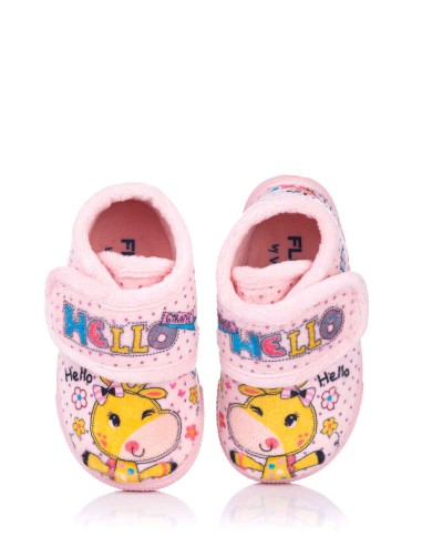 Vul-ladi Zapatillas de casa jirafa " Hello"