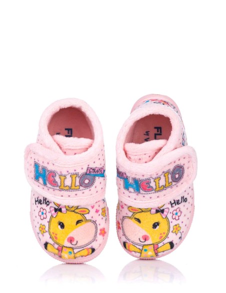 Vul-ladi Zapatillas de casa jirafa " Hello"