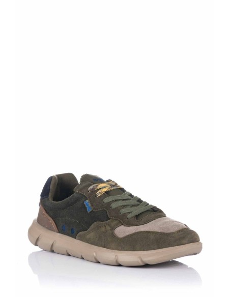 Jeep Zapatilla de piel - Tabasco Rum