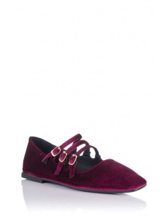Top 3 Shoes Velvet Merceditas con hebillas 2