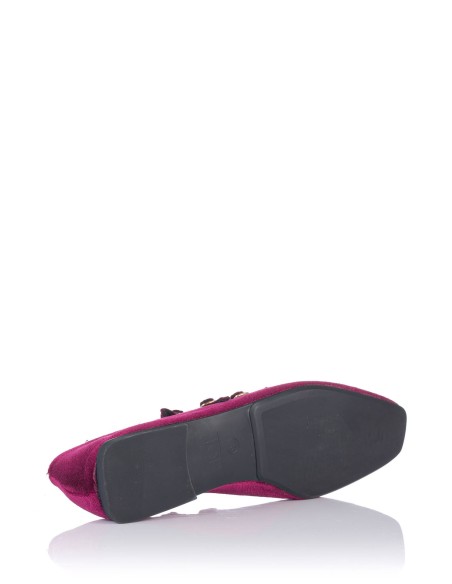 Top 3 Shoes Velvet Merceditas con hebillas