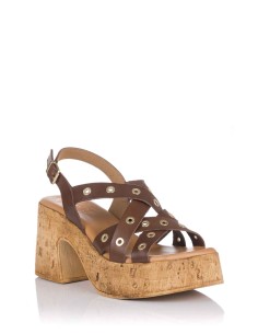 Comprar Sandalia de piel con tacón | Club del Zapato