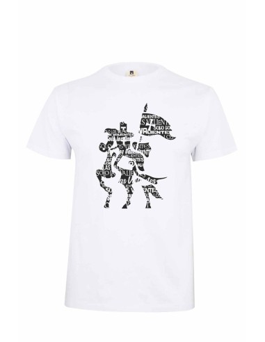 Templum Camiseta de algodón - Templario a caballo
