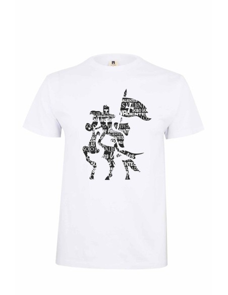 Templum Camiseta de algodón - Templario a caballo