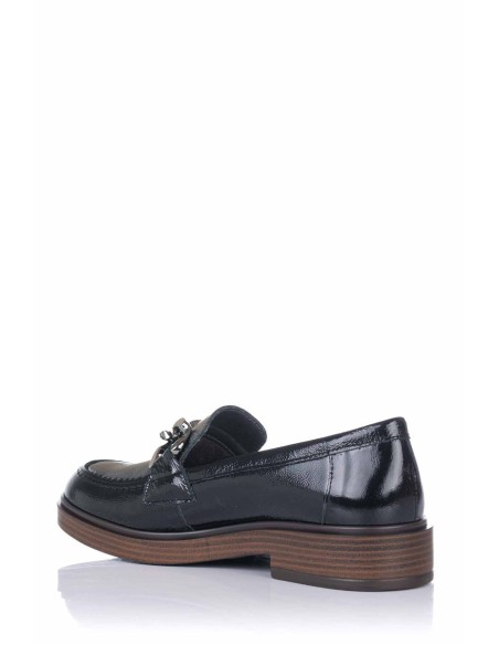 Pitillos Mocasín con cadena - Piel charol