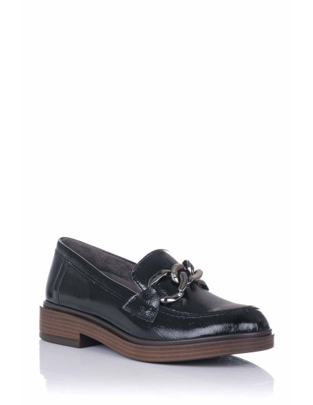 Pitillos Mocasín con cadena - Piel charol