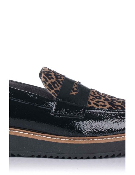 Comprar Mocasín en piel charol - Animal Print | Club del Zapato