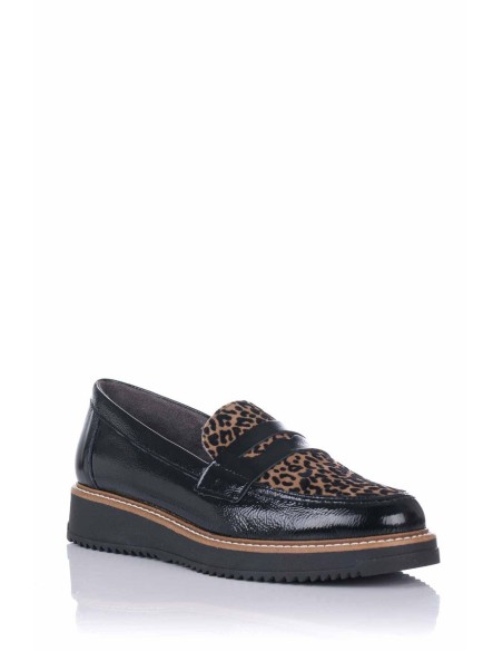Comprar Mocasín en piel charol - Animal Print | Club del Zapato
