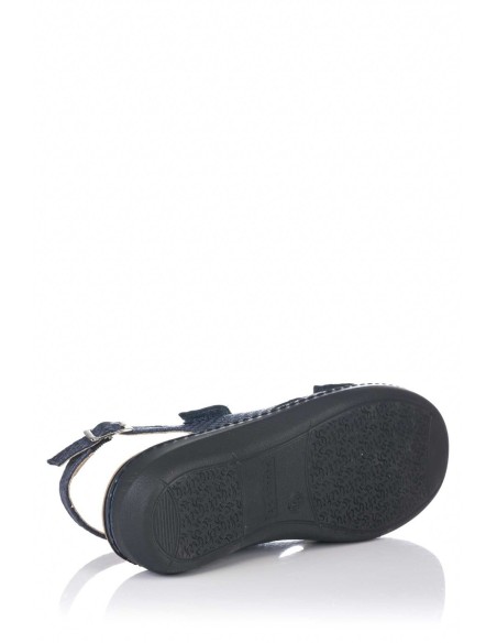 Pitillos Sandalia doble velcro - Piel