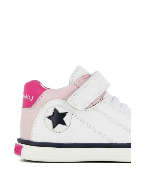 Pablosky Botita de piel con velcro