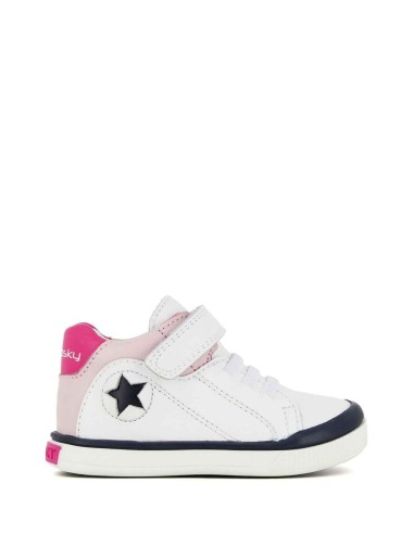Pablosky Botita de piel con velcro