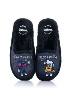 Muro Zapatilla de casa "Pádel y Cerveza La mejor Pareja" - Especial parquet