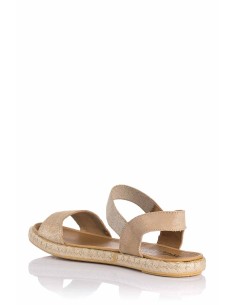 Mediterranea Sandalia en piel - Esparto 2