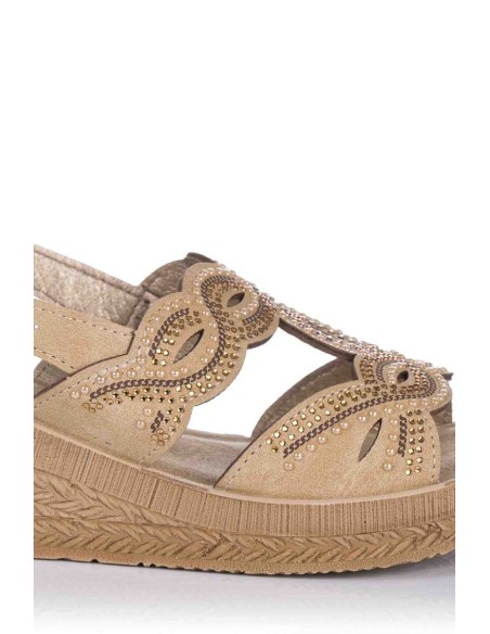 Comprar Sandalia con cuña - Piel | Club del Zapato