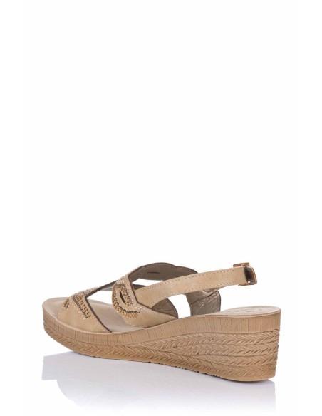 Comprar Sandalia con cuña - Piel | Club del Zapato