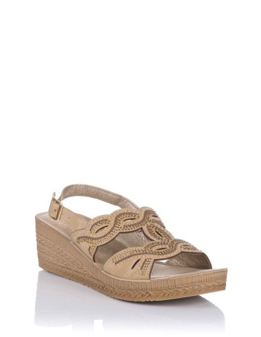 Comprar Sandalia con cuña - Piel | Club del Zapato