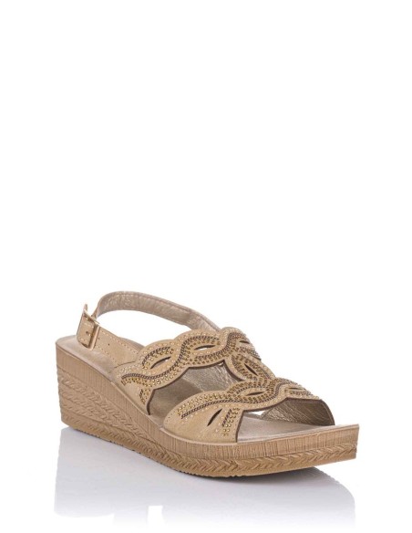 Comprar Sandalia con cuña - Piel | Club del Zapato