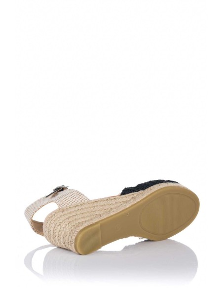 Comprar Sandalia con cuña de ganchillo - Esparto | Club del Zapato