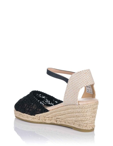 Comprar Sandalia con cuña de ganchillo - Esparto | Club del Zapato