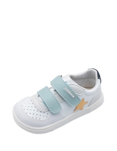 Titanitos Zapatilla en piel barefoot - Jordi