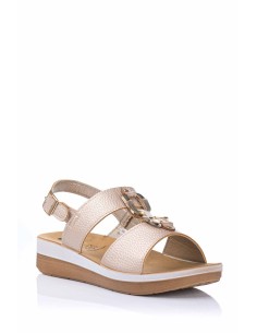 Inblu Sandalia con cuña - Piel
