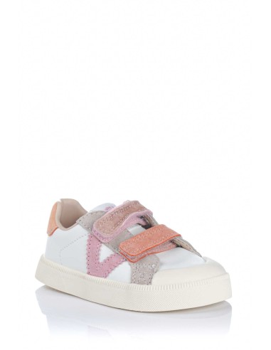 Victoria Zapatillas con velcros en piel - Respetuoso