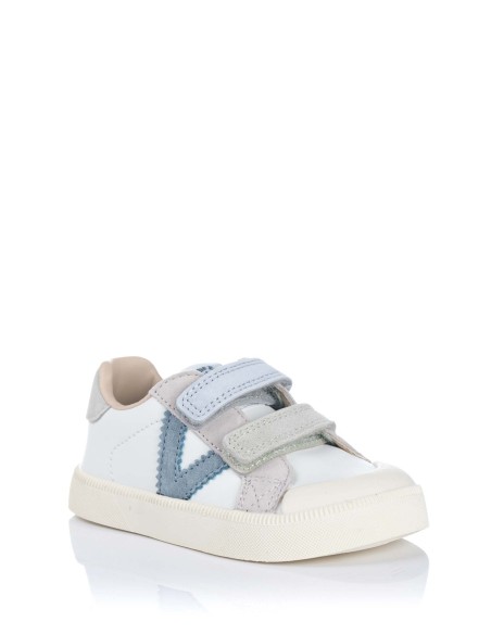 Victoria Zapatillas Oliver con velcros en piel - Respetuoso