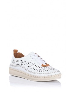 48 Hours Blucher calado - Piel