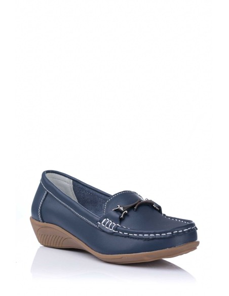 Vicmart Mocasín con cuña - Piel