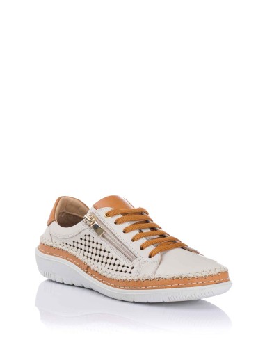 48 Hours Blucher calado - Piel