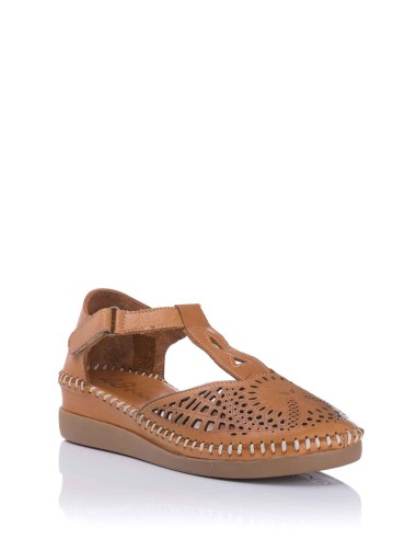 48 Hours  Sandalia con velcro - Piel