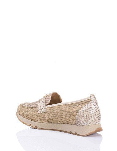 Mocasín con hebilla  - Piel