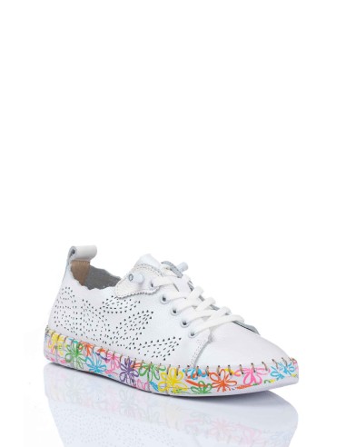 Happy Monk Sneaker en piel - Plantilla de gel