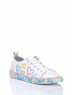 Happy Monk Sneaker en piel - Plantilla de gel