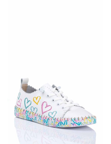 Happy Monk Sneaker en piel - Plantilla de gel