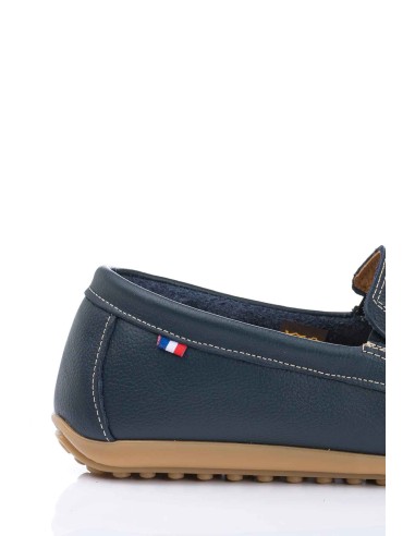 Mocasín de piel