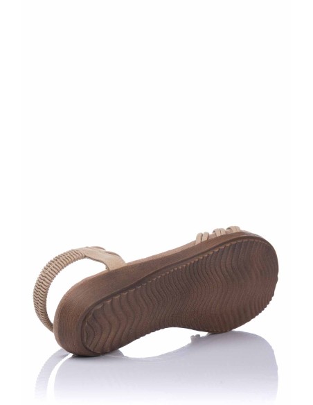 Sandalia con botón - Confort