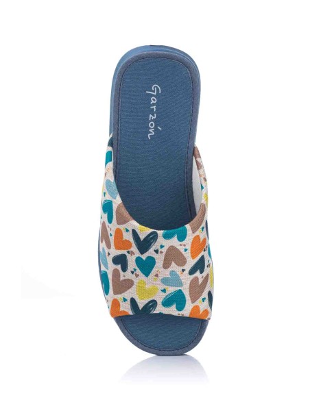 Zapatilla de casa - Corazones