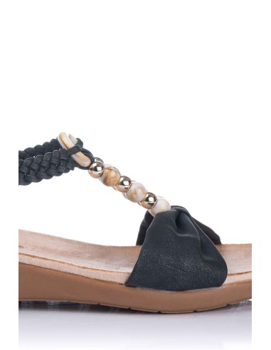 Sandalia con botón - Confort
