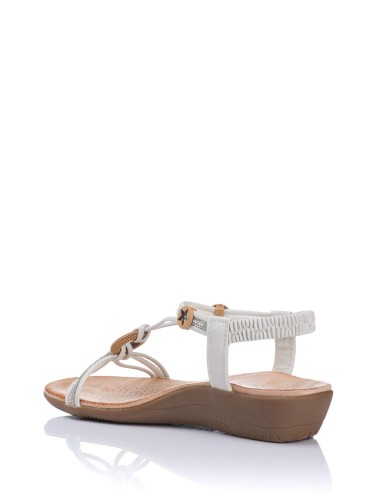 Sandalia con botón - Confort