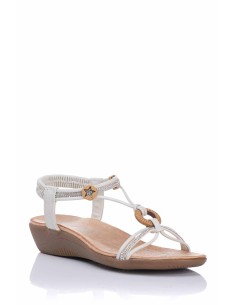 Amarpies Sandalia con botón - Confort