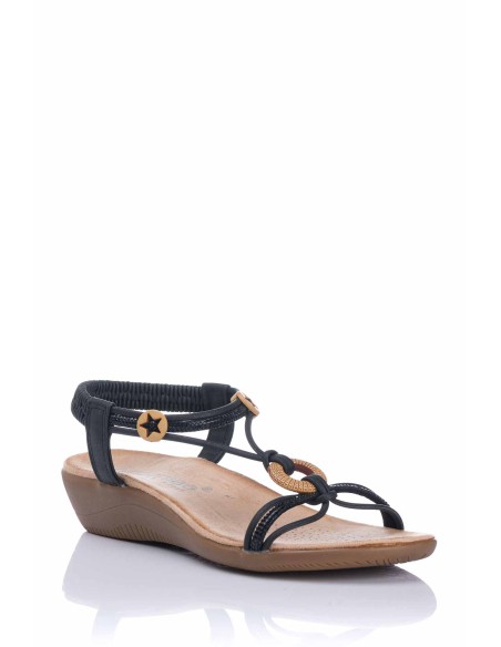 Amarpies Sandalia con botón - Confort