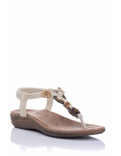 Amarpies Sandalia con botón - Confort
