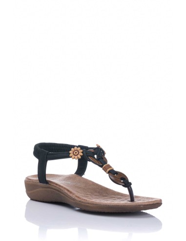 Sandalia con botón - Confort