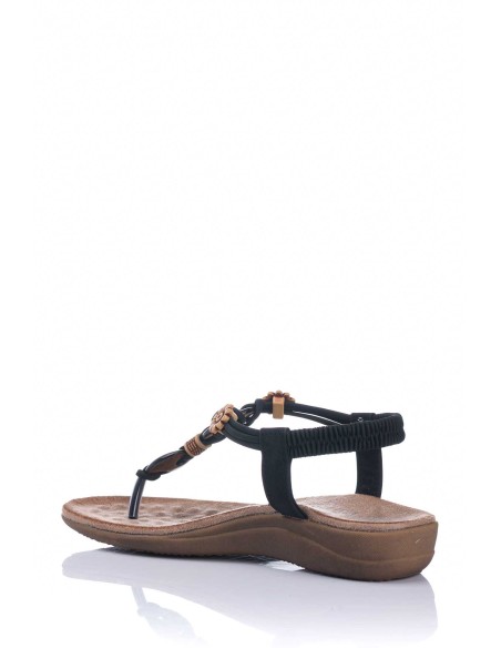 Sandalia con botón - Confort