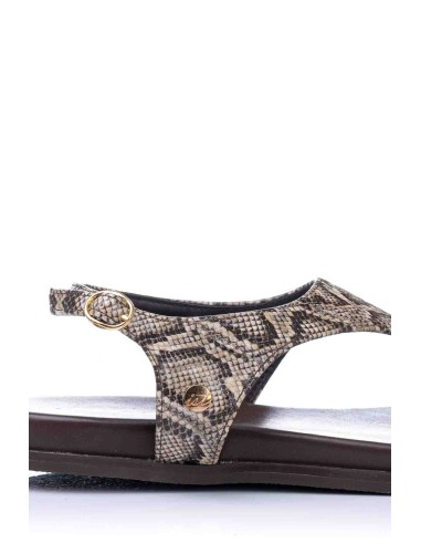 Sandalia de dedo Print Serpiente - Vegana
