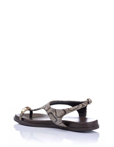 Sandalia de dedo Print Serpiente - Vegana