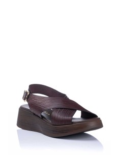 Sandalia con Plataforma - Piel