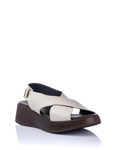 Sandalia con Plataforma - Piel