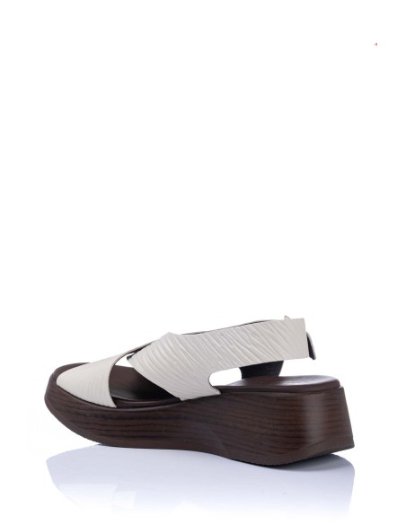 Sandalia con Plataforma - Piel